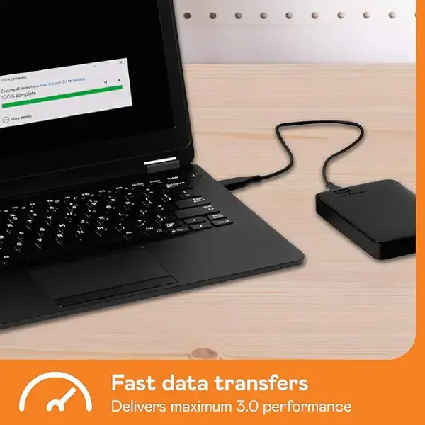 Western Digital WD 1TB Elements Portable Hard Disk Drive, USB 3.0, Compatible with PC, PS4 and Xbox, External HDD