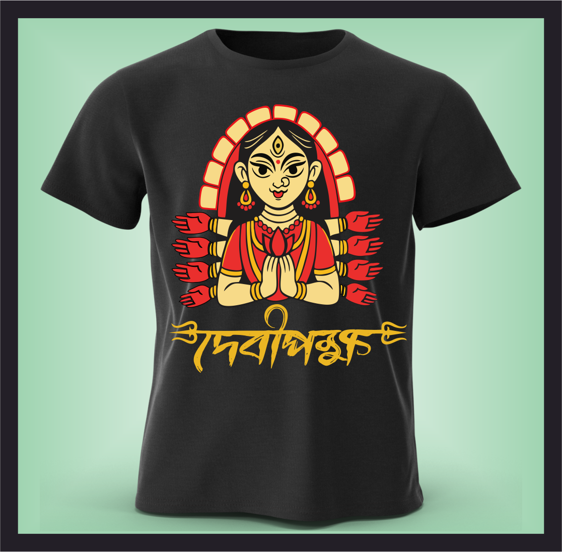 DEBIPOKKHO BLACK T-SHIRT