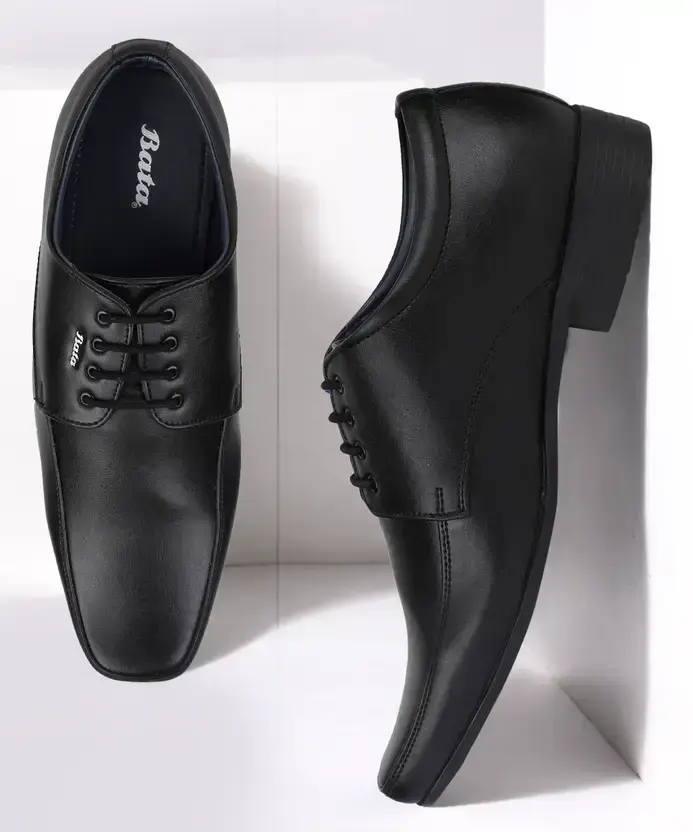Bata-Lace Up For Men  (Black , 8)
