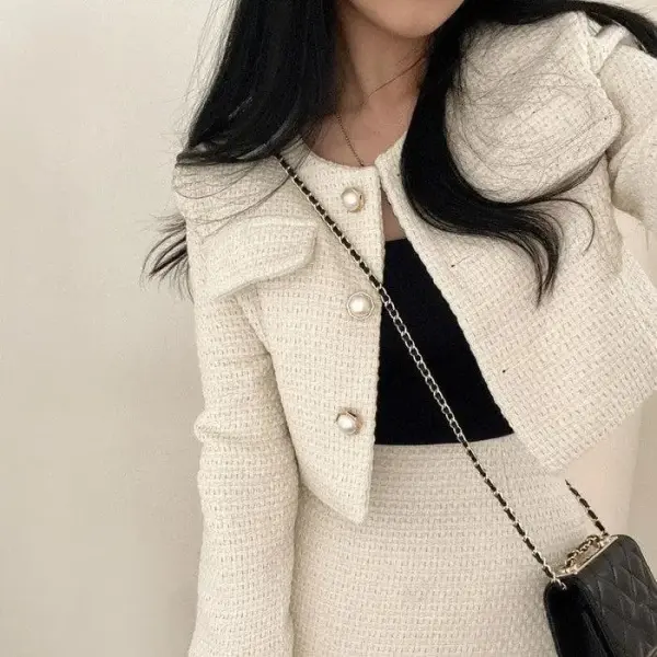Alamode-Gemma Tweed 2 Pc Set