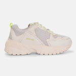 Women white lace-up sneakers