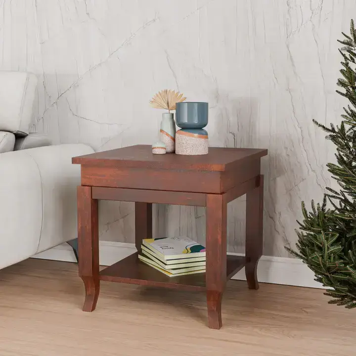 Nilkamal-Alma End Table (Mahogany)