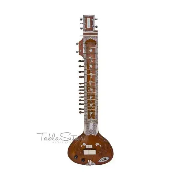 Tablasitar-Maharaja Musicals Electric Sitar, Kharaj Pancham, Vol. & Tone Controls, Latest Studio Edition - No. 118