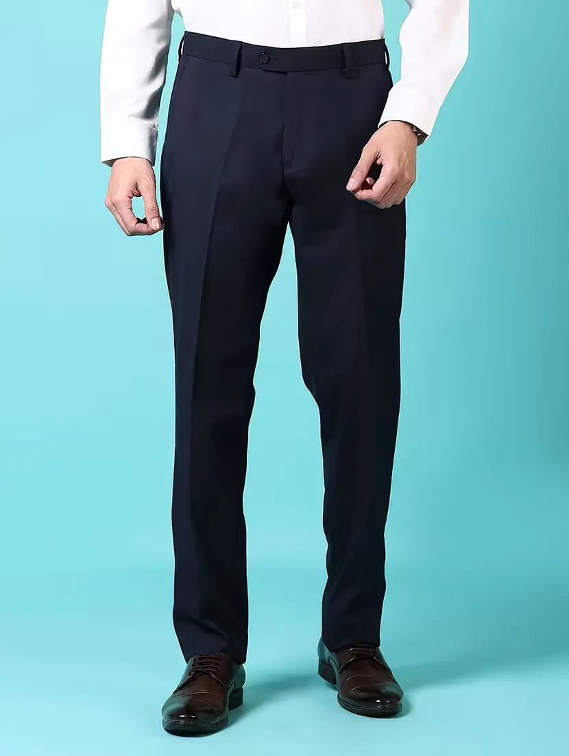 Men ankle length formal trouser
