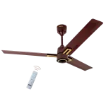 USHA-AeroEdge Plus 1200mm BLDC Ceiling Fan with IR Remote | LED Indicator | BEE 5 Star Rated Energy Efficient | 100% Copper Motor | High Air Delivery 220CMM | 2 Year Warranty | (Smoke Brown)