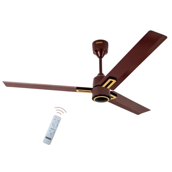 USHA-AeroEdge Plus 1200mm BLDC Ceiling Fan with IR Remote | LED Indicator | BEE 5 Star Rated Energy Efficient | 100% Copper Motor | High Air Delivery 220CMM | 2 Year Warranty | (Smoke Brown)