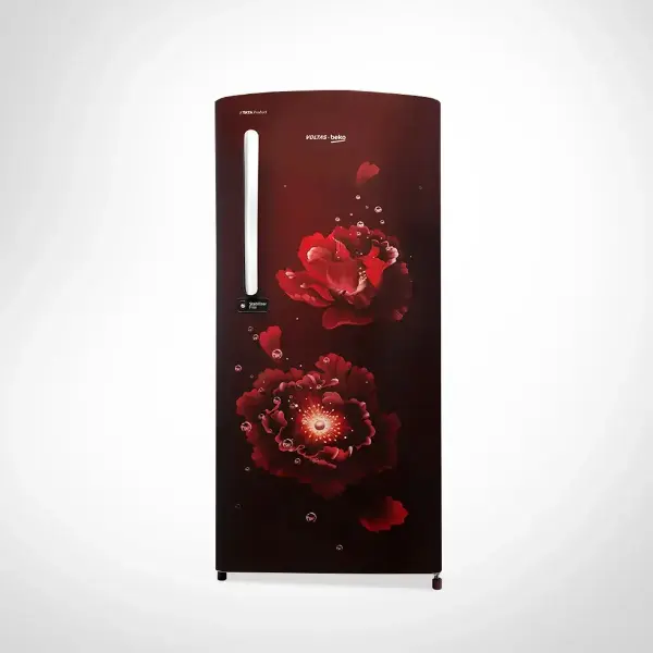 Voltas-Beko 185 L, 5 Star, Single Door DC Refrigerator (Fairy Flower Wine)