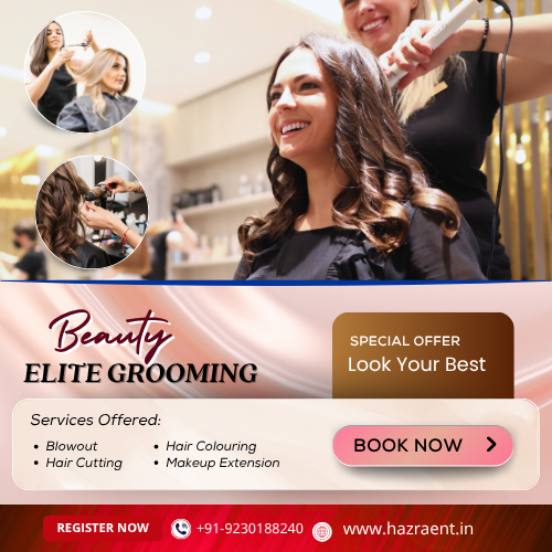 Professional Hair Styling & Grooming Services at Home